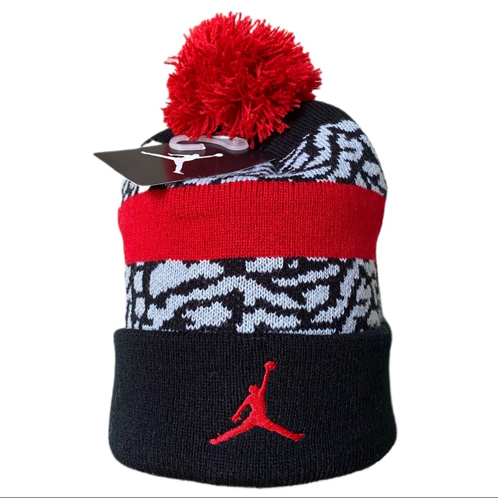 SOLD: NIKE Air Jordan Jumpman Knit Winter Hat - Picture 1 of 6